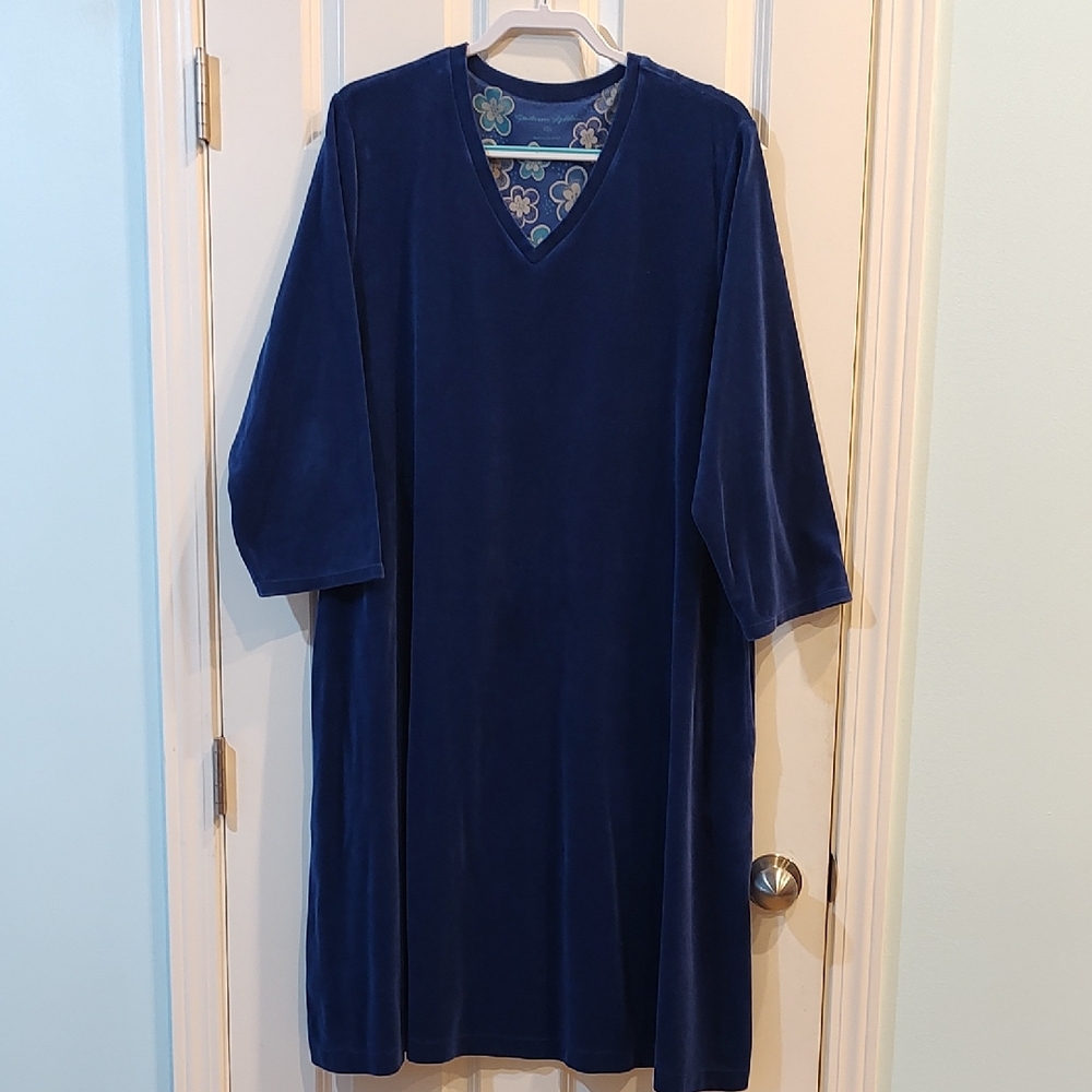 Gudrun Sjoden Deep Blue Long Sleeve Dress